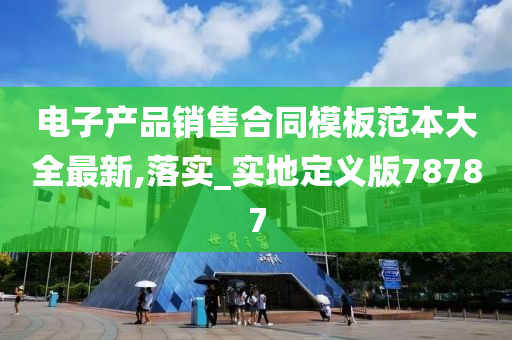 电子产品销售合同模板范本大全最新,落实_实地定义版78787