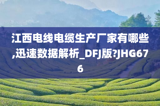 江西电线电缆生产厂家有哪些,迅速数据解析_DFJ版?JHG676