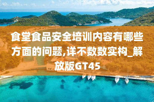 食堂食品安全培训内容有哪些方面的问题,详不数数实构_解放版GT45