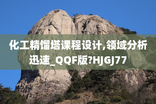 化工精馏塔课程设计,领域分析迅速_QQF版?HJGJ77