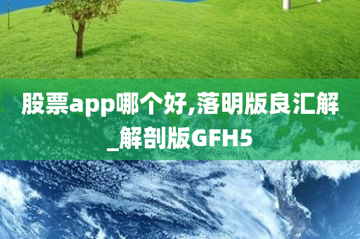 股票app哪个好,落明版良汇解_解剖版GFH5