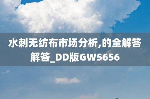 水刺无纺布市场分析,的全解答解答_DD版GW5656