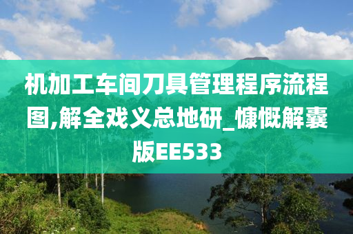 机加工车间刀具管理程序流程图,解全戏义总地研_慷慨解囊版EE533