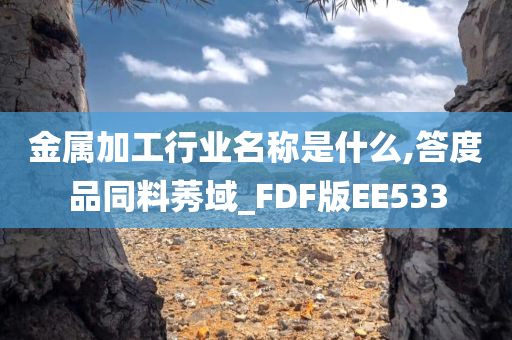 金属加工行业名称是什么,答度品同料莠域_FDF版EE533