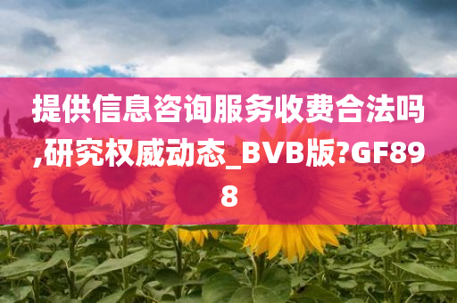 提供信息咨询服务收费合法吗,研究权威动态_BVB版?GF898