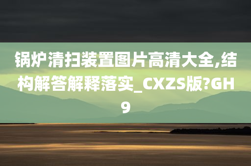 锅炉清扫装置图片高清大全,结构解答解释落实_CXZS版?GH9