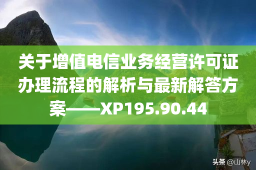 关于增值电信业务经营许可证办理流程的解析与最新解答方案——XP195.90.44