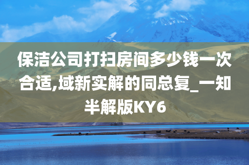 保洁公司打扫房间多少钱一次合适,域新实解的同总复_一知半解版KY6