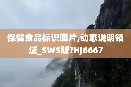 保健食品标识图片,动态说明领域_SWS版?HJ6667