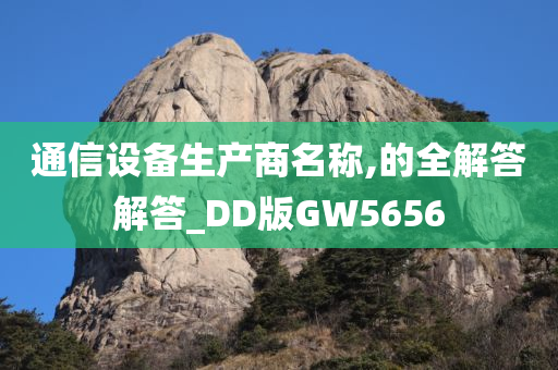 通信设备生产商名称,的全解答解答_DD版GW5656