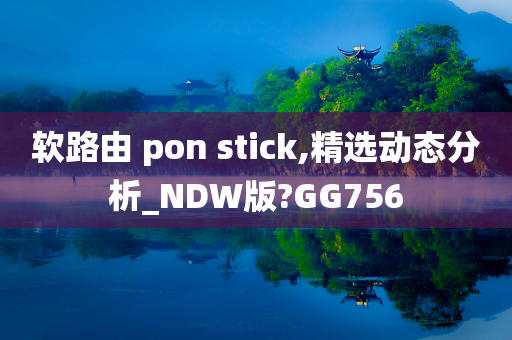 软路由 pon stick,精选动态分析_NDW版?GG756