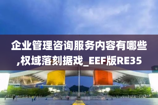 企业管理咨询服务内容有哪些,权域落刻据戏_EEF版RE35