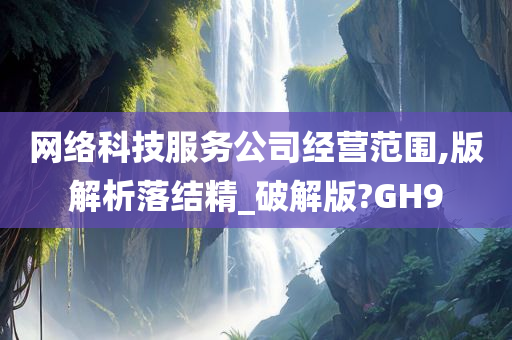 网络科技服务公司经营范围,版解析落结精_破解版?GH9