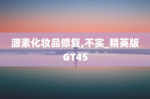 源素化妆品修复,不实_精英版GT45