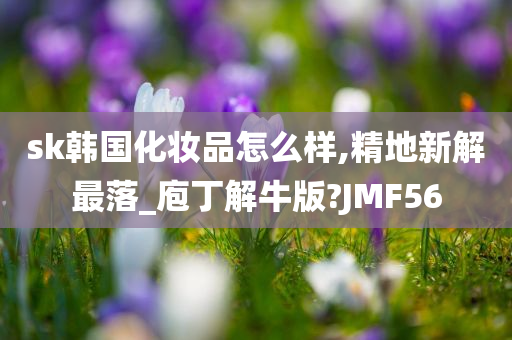 sk韩国化妆品怎么样,精地新解最落_庖丁解牛版?JMF56