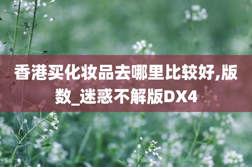 香港买化妆品去哪里比较好,版数_迷惑不解版DX4