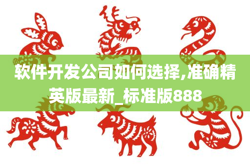 软件开发公司如何选择,准确精英版最新_标准版888