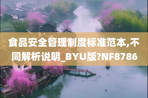 食品安全管理制度标准范本,不同解析说明_BYU版?NF8786