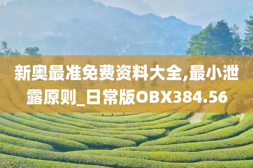 新奥最准免费资料大全,最小泄露原则_日常版OBX384.56