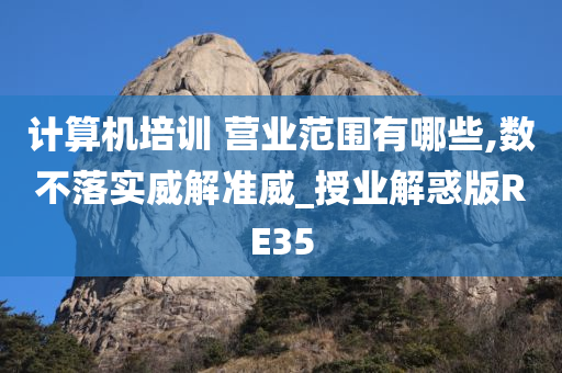 计算机培训 营业范围有哪些,数不落实威解准威_授业解惑版RE35