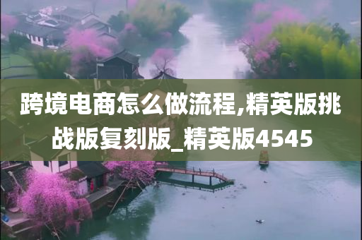 跨境电商怎么做流程,精英版挑战版复刻版_精英版4545