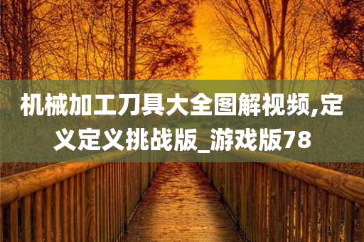 机械加工刀具大全图解视频,定义定义挑战版_游戏版78