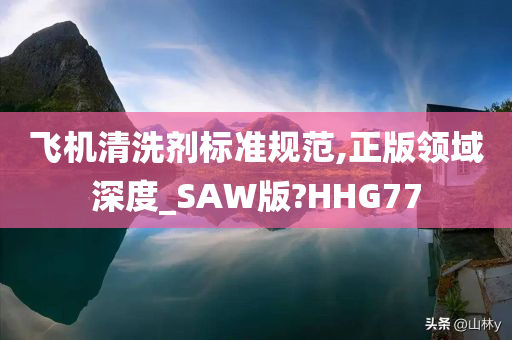 飞机清洗剂标准规范,正版领域深度_SAW版?HHG77