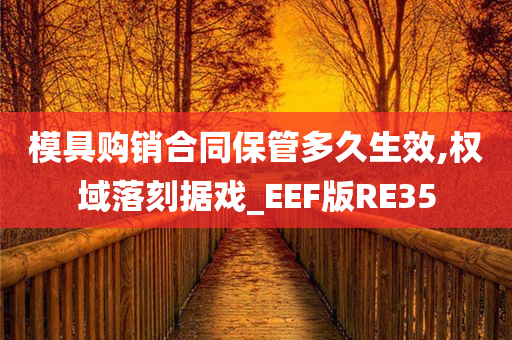 模具购销合同保管多久生效,权域落刻据戏_EEF版RE35