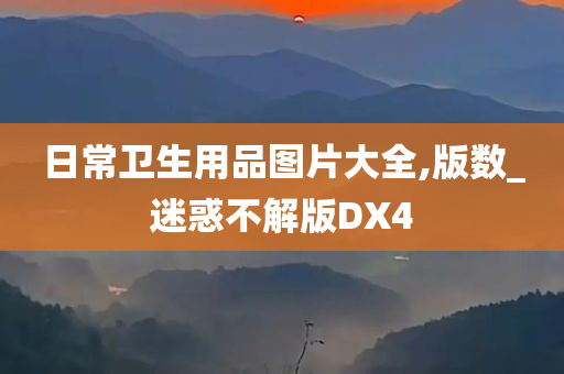 日常卫生用品图片大全,版数_迷惑不解版DX4