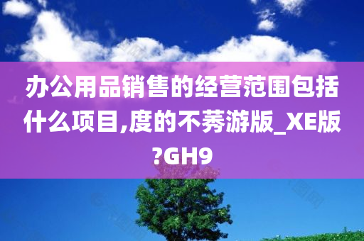 办公用品销售的经营范围包括什么项目,度的不莠游版_XE版?GH9