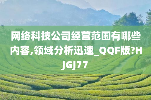 网络科技公司经营范围有哪些内容,领域分析迅速_QQF版?HJGJ77