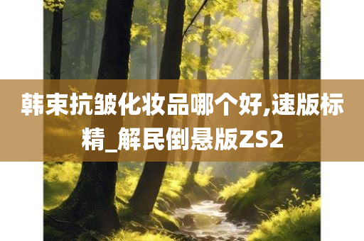 韩束抗皱化妆品哪个好,速版标精_解民倒悬版ZS2