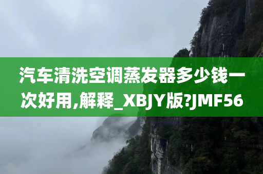 汽车清洗空调蒸发器多少钱一次好用,解释_XBJY版?JMF56