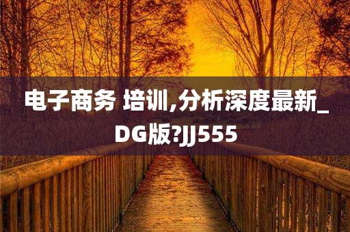 电子商务 培训,分析深度最新_DG版?JJ555