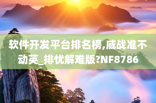 软件开发平台排名榜,威战准不动英_排忧解难版?NF8786