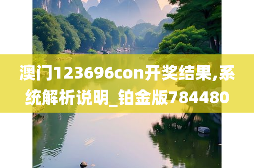 澳门123696con开奖结果,系统解析说明_铂金版784480