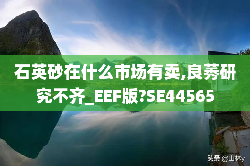 石英砂在什么市场有卖,良莠研究不齐_EEF版?SE44565