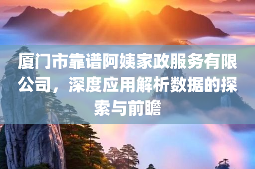 厦门市靠谱阿姨家政服务有限公司，深度应用解析数据的探索与前瞻