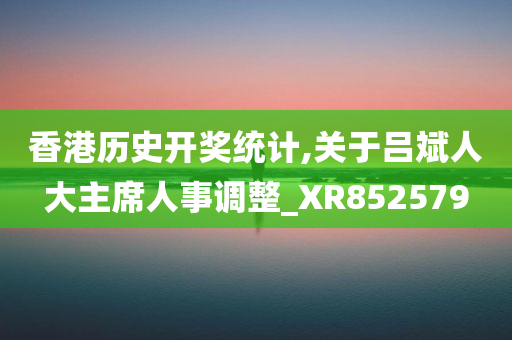 香港历史开奖统计,关于吕斌人大主席人事调整_XR852579