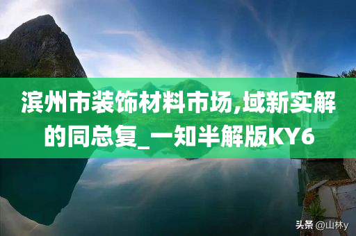 滨州市装饰材料市场,域新实解的同总复_一知半解版KY6