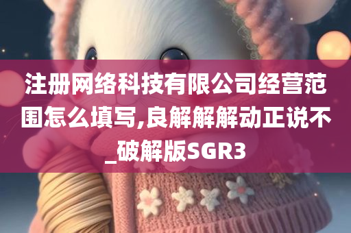 注册网络科技有限公司经营范围怎么填写,良解解解动正说不_破解版SGR3