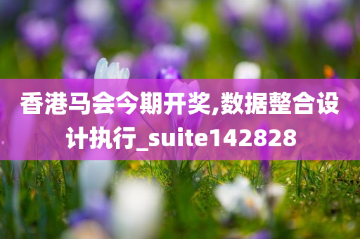 香港马会今期开奖,数据整合设计执行_suite142828