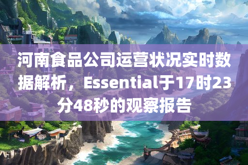 河南食品公司运营状况实时数据解析，Essential于17时23分48秒的观察报告