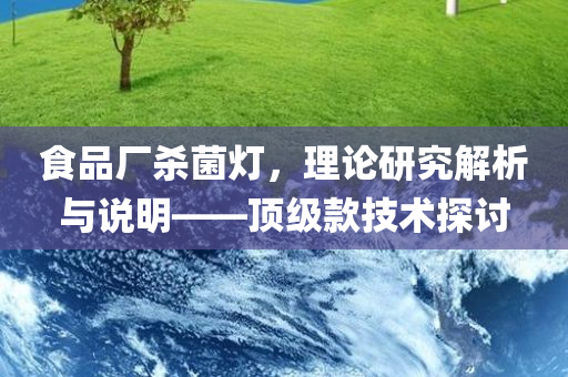 食品厂杀菌灯，理论研究解析与说明——顶级款技术探讨