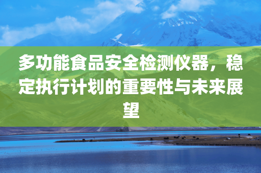 多功能食品安全检测仪器，稳定执行计划的重要性与未来展望