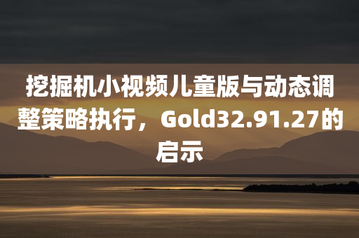 挖掘机小视频儿童版与动态调整策略执行，Gold32.91.27的启示