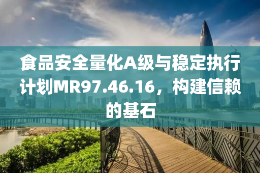 食品安全量化A级与稳定执行计划MR97.46.16，构建信赖的基石