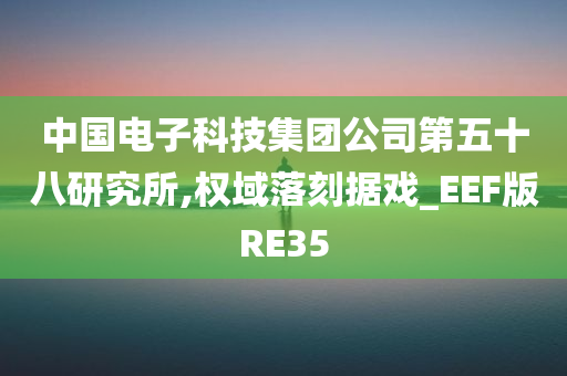 中国电子科技集团公司第五十八研究所,权域落刻据戏_EEF版RE35