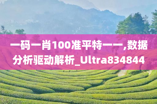 一码一肖100准平特一一,数据分析驱动解析_Ultra834844